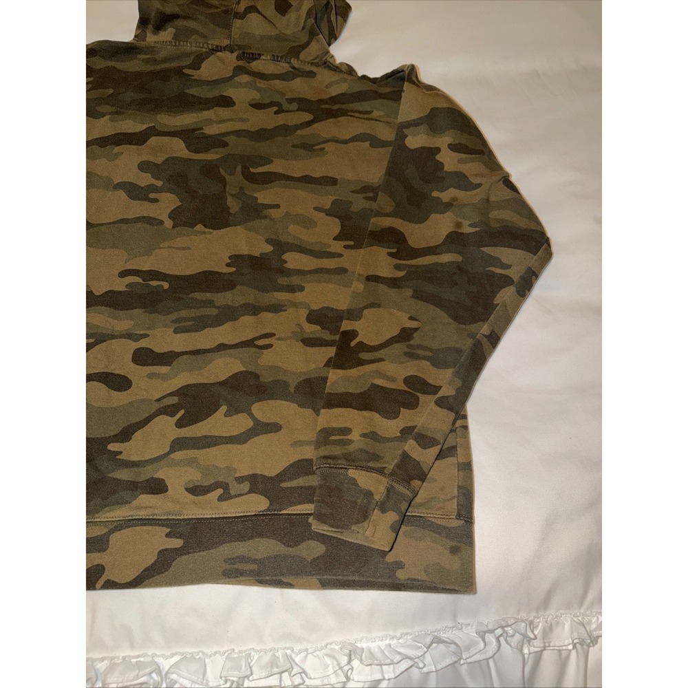 Independent Trading Company Mens Camo Hoodie Pullover Sweatshirt "S" Logo - Picture 8 of 15
